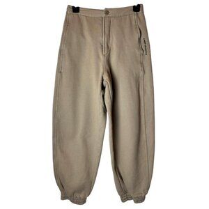 C/MEO‎ Collective Pants Women Small Tan Balloon Jogger Sweat Pants Athleisure